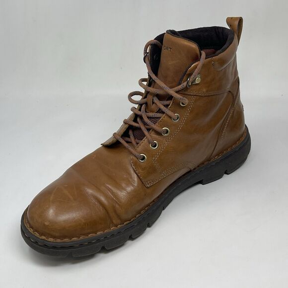 Rockport RocSports Chukka Boots Mens 13 M British Tan Leather Lace Up V75329 - Picture 8 of 14